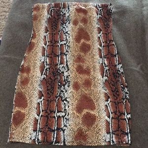 Multi Animal Print Sexy Sequin Tube minidress